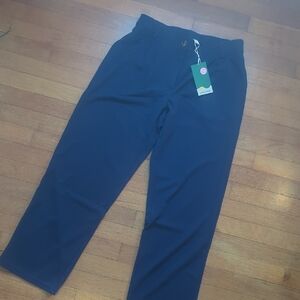 HALARA Women's Navy Blue Waffle Knit Pants